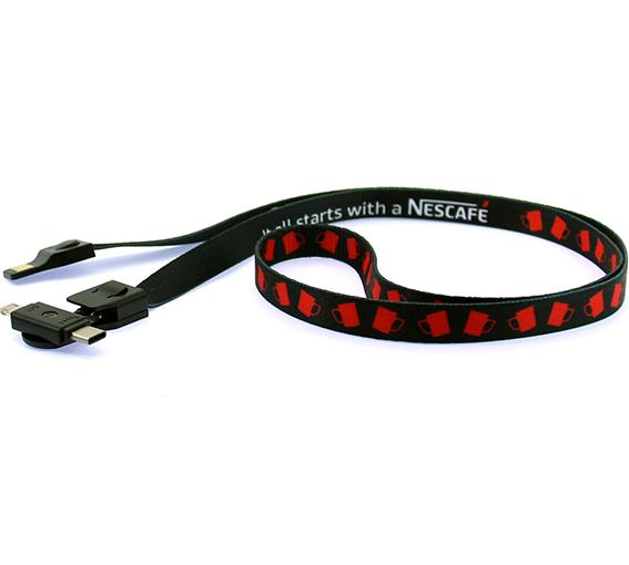 3 in 1 Lanyard USB Oplaadkabel - Afbeelding 6