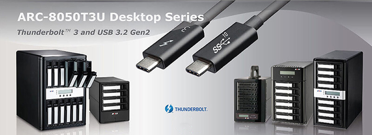 Areca-modellen-Thunderbolt-Tapes