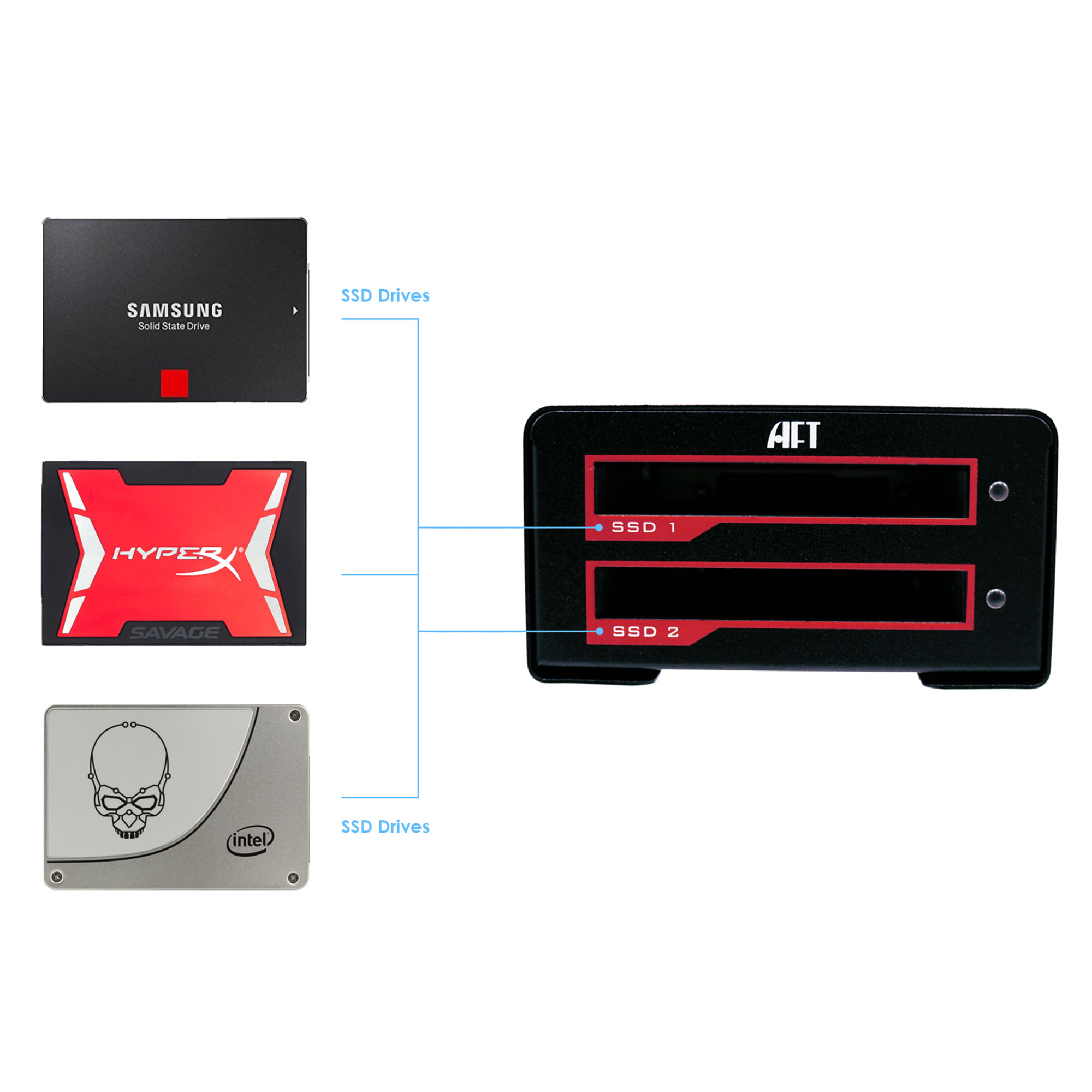 BLACKJET VX-2SSD Dual SSD media dock - Afbeelding 5