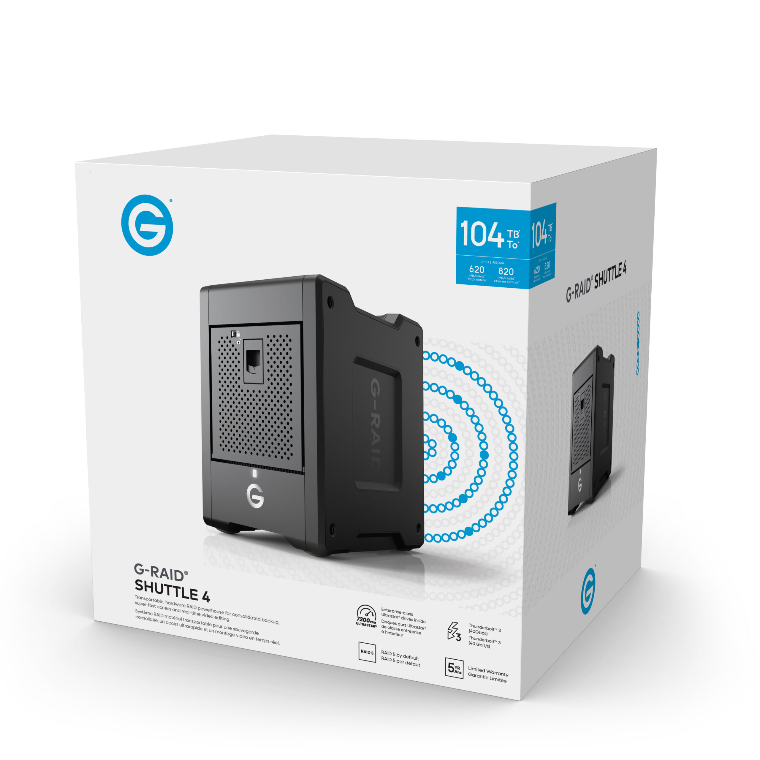 G-RAID SHUTTLE 4 EMEAI - 104TB - Afbeelding 2