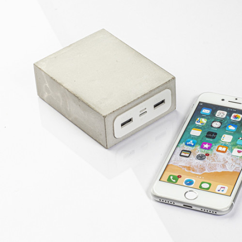 Major Titan Concrete Powerbank 5000 / 10.000mAh - Afbeelding 2