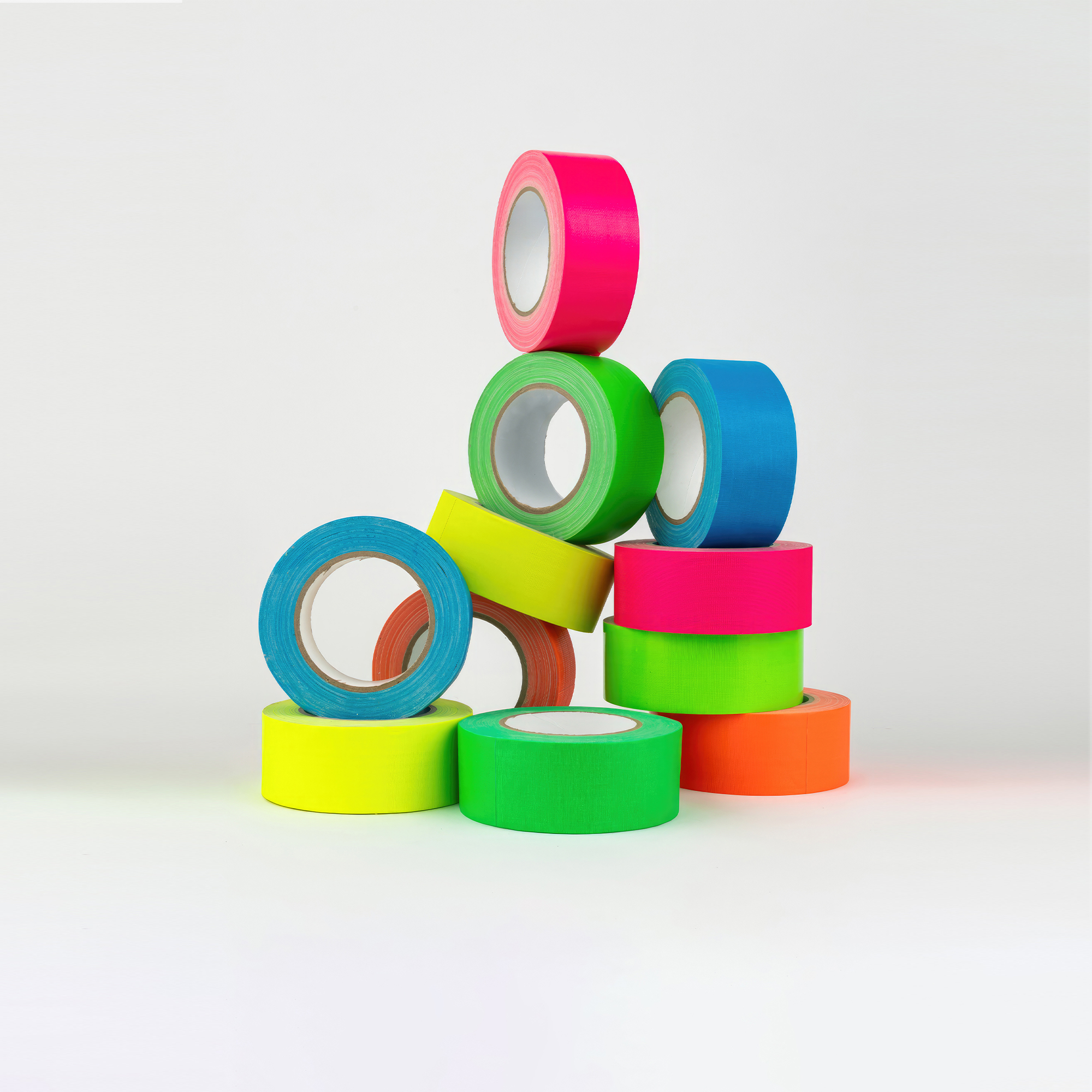 Megatape UT70 Fluor gaffa tape 25 mm x 25 mtr - oranje - Afbeelding 2