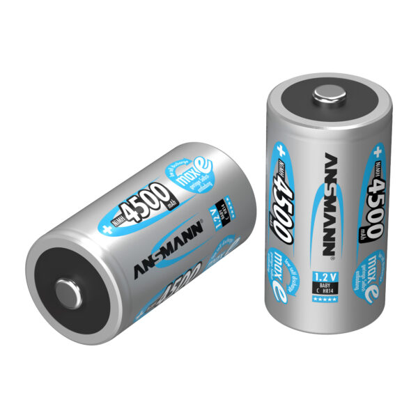 ANSMANN NiMH Oplaadbare Batterij C / HR14 4500 mAh maxE - 2 - Afbeelding 2