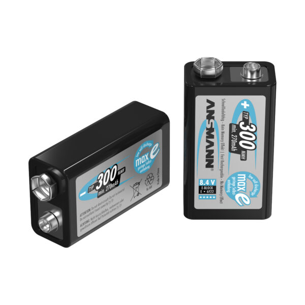 ANSMANN NiMH Oplaadbare Batterij 9V block / 6F22 Typ 300 - Afbeelding 3
