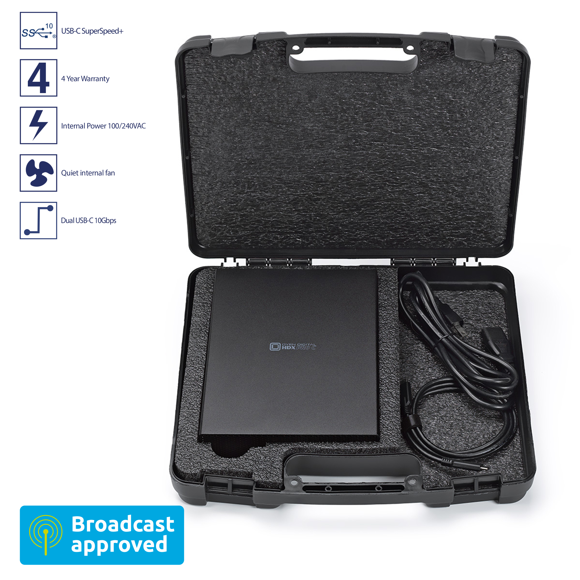 Oyen Digital HDX PRO C Dual USB-C HDD - 8TB - Afbeelding 3