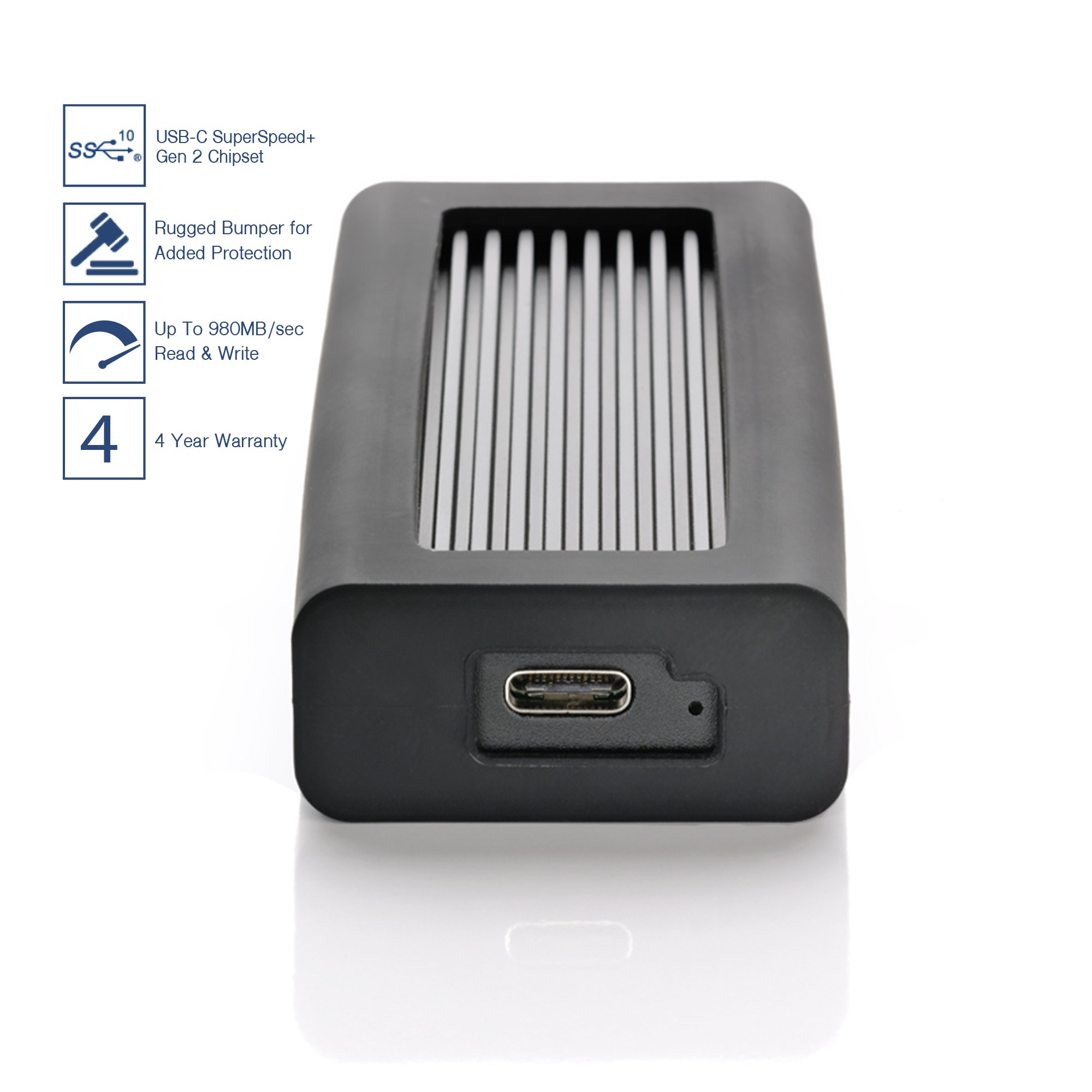 Oyen Digital Helix Dura USB-C TLC NVMe Rugged SSD - 2TB - Afbeelding 4
