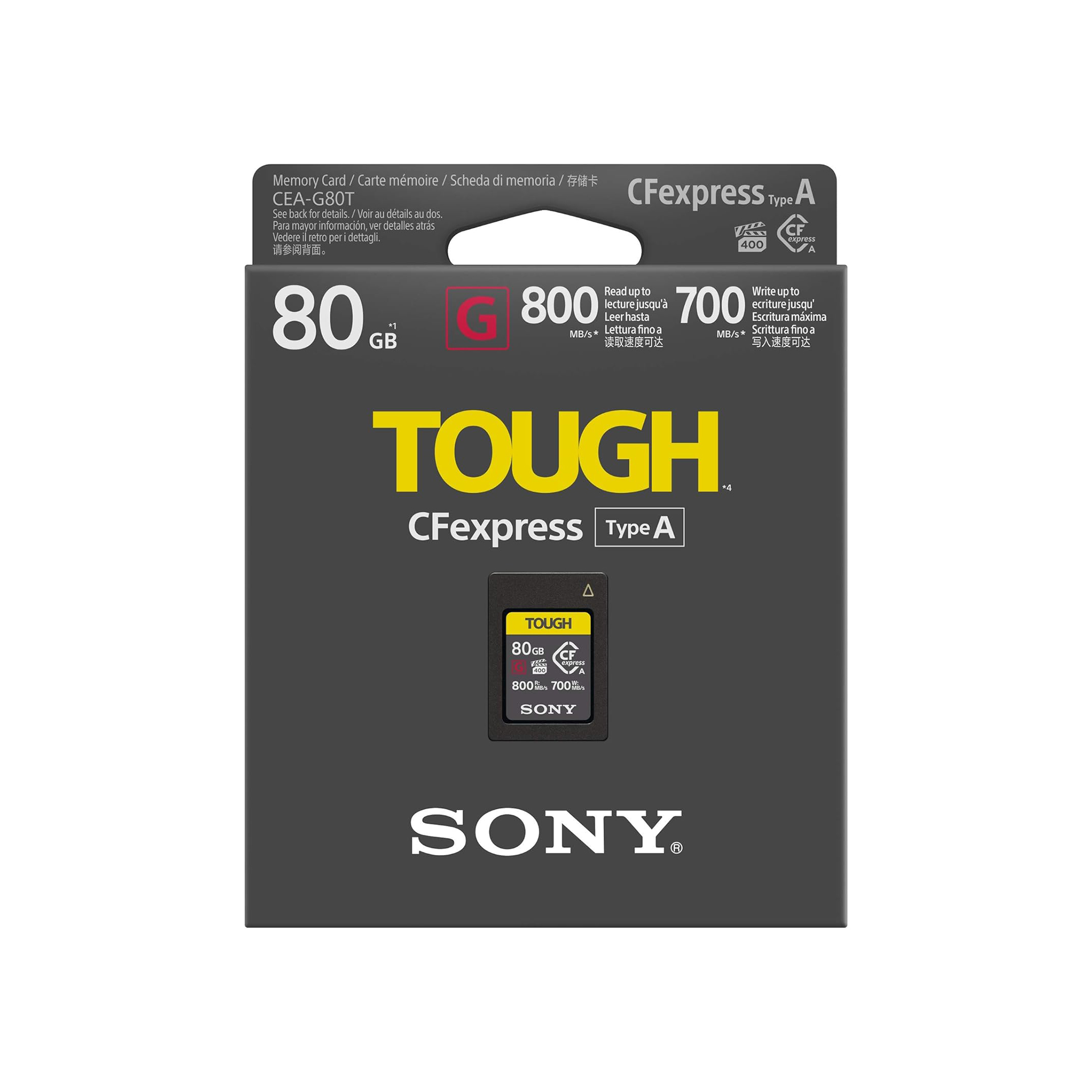 SONY CEA-G CFExpress Type A Tough - 80GB - Afbeelding 2