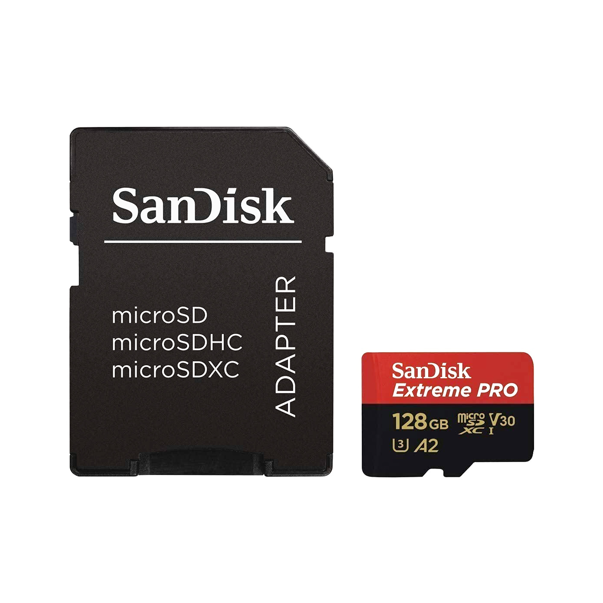 SanDisk Extreme Pro MicroSD + adapter UHS-I V30 A2 - 128GB - Afbeelding 3