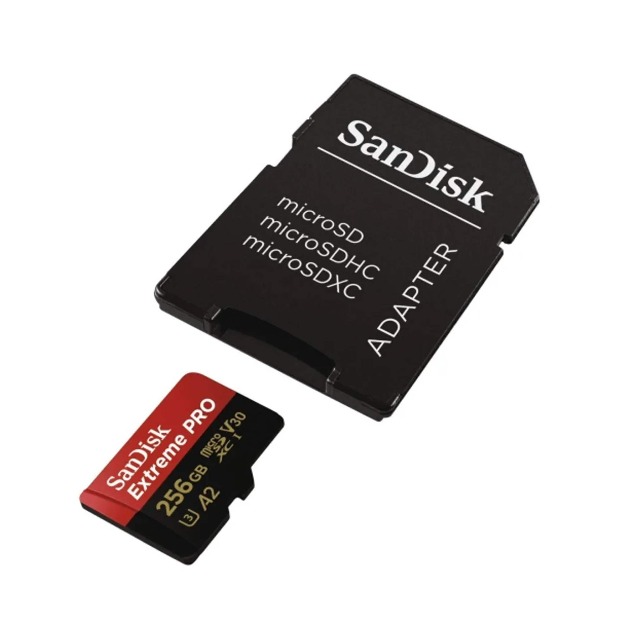 SanDisk Extreme Pro MicroSD + adapter UHS-I V30 A2 - 256GB - Afbeelding 3