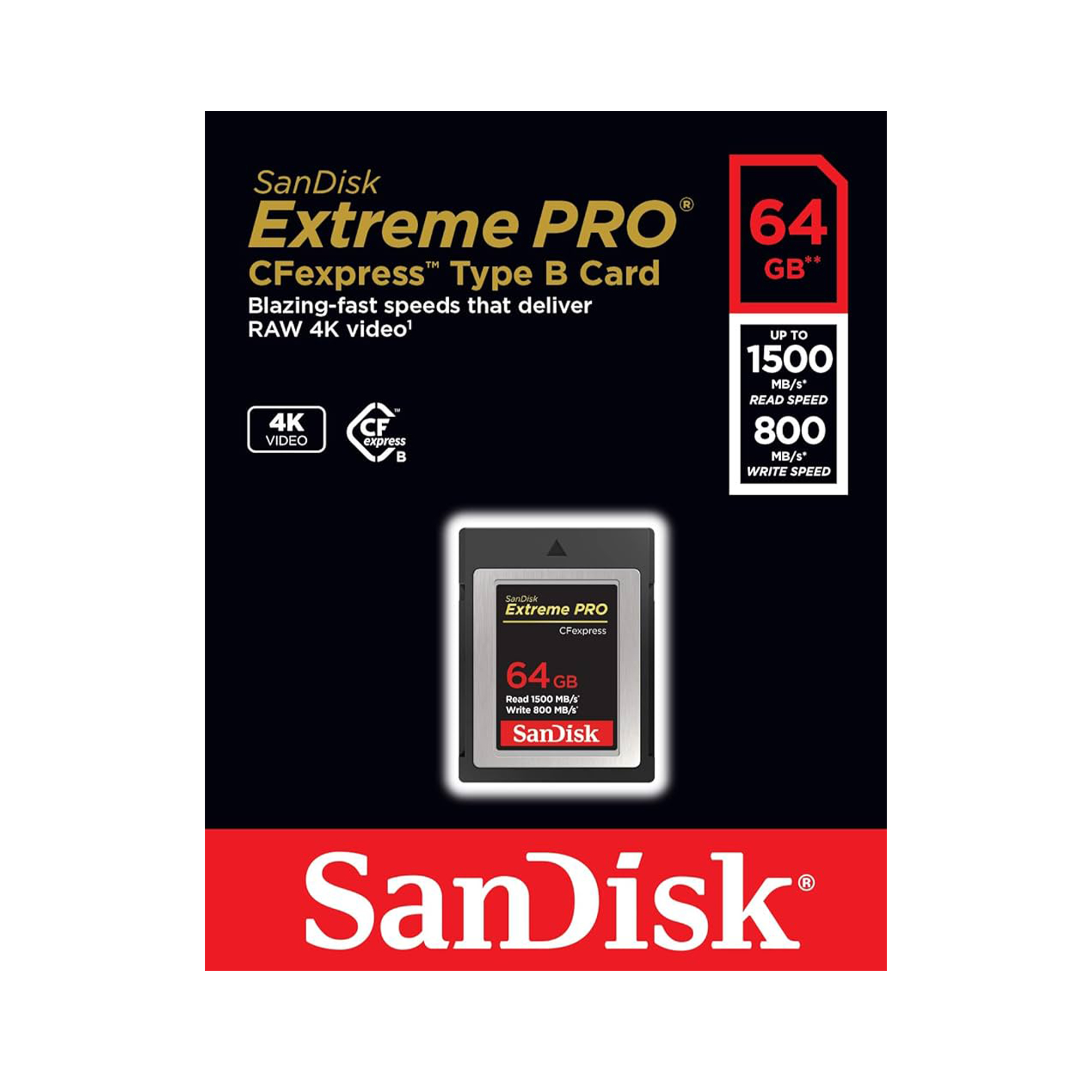 SanDisk CF Express Extreme Pro 1700MB/s Type B card - 64GB - Afbeelding 4