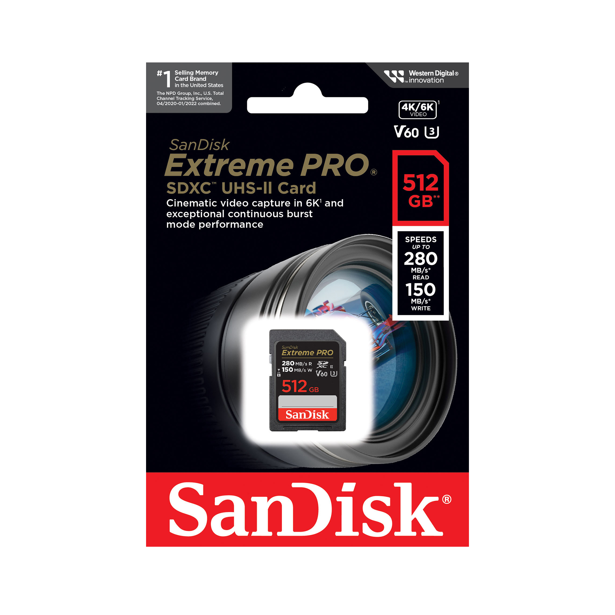 SanDisk SDXC Card Extreme Pro UHS-II V 60 - 512GB - Afbeelding 3
