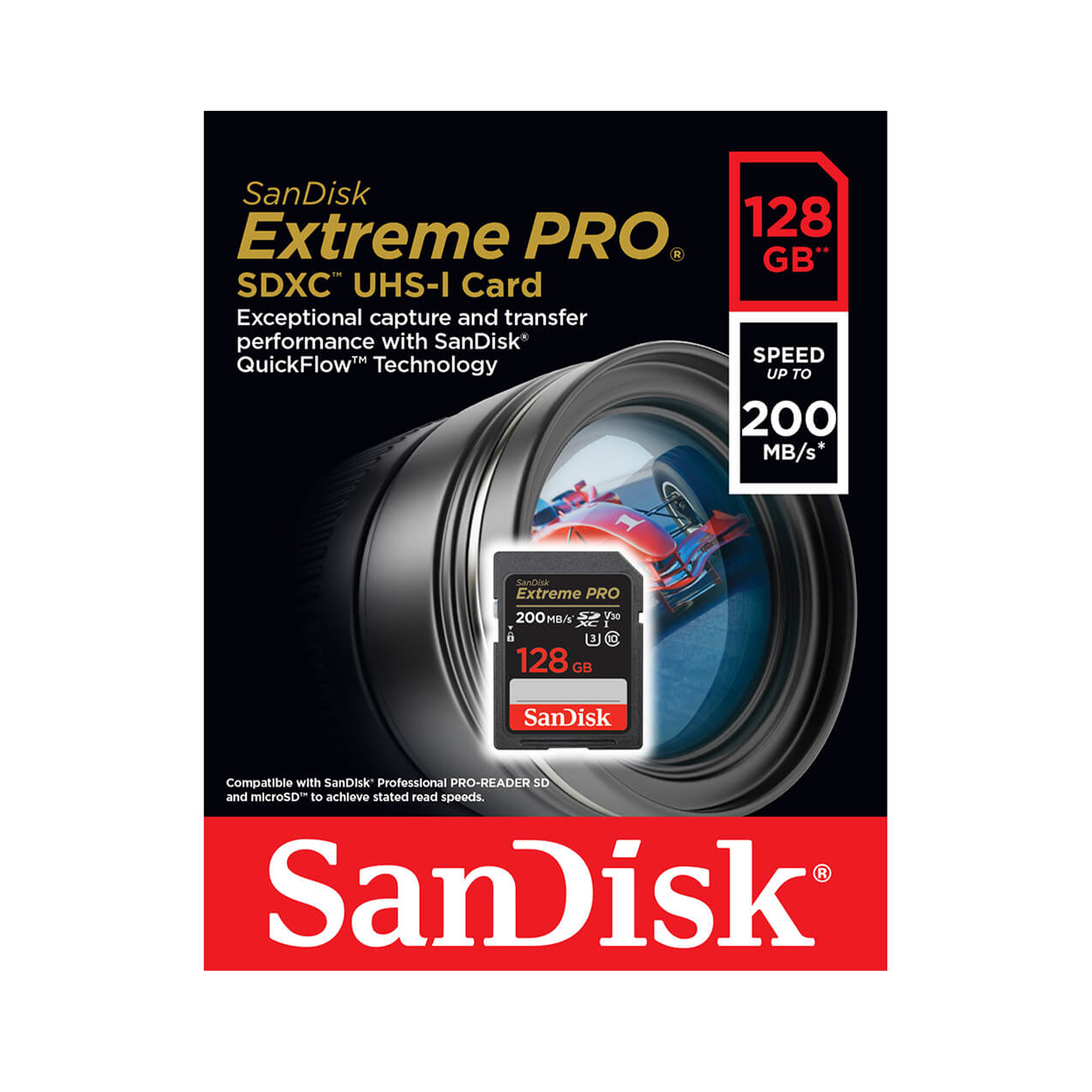 SanDisk SDXC Card Extreme Pro UHS-I V30 - 128GB - Afbeelding 2