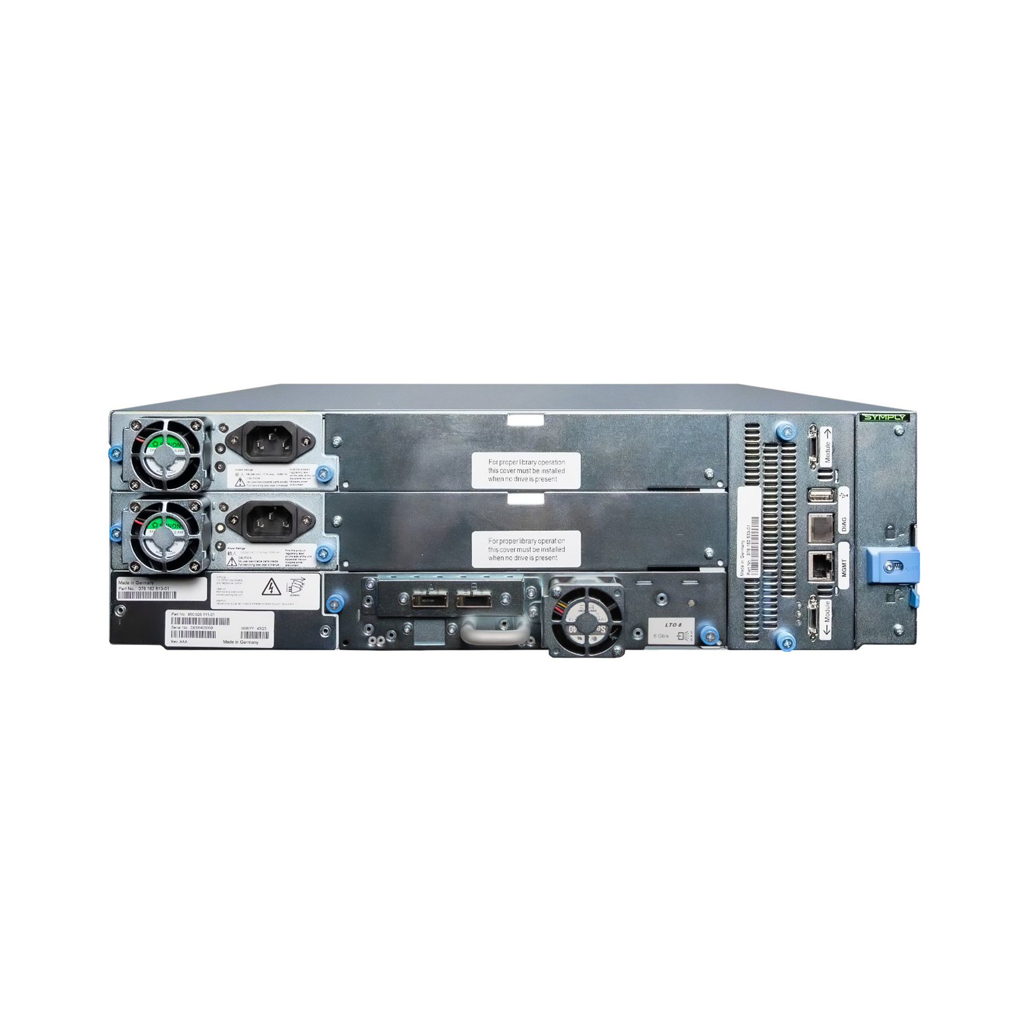 SymplyPRO XTL 40 Slot 3U Library HH 12Gb SAS - LTO-9 - Afbeelding 2