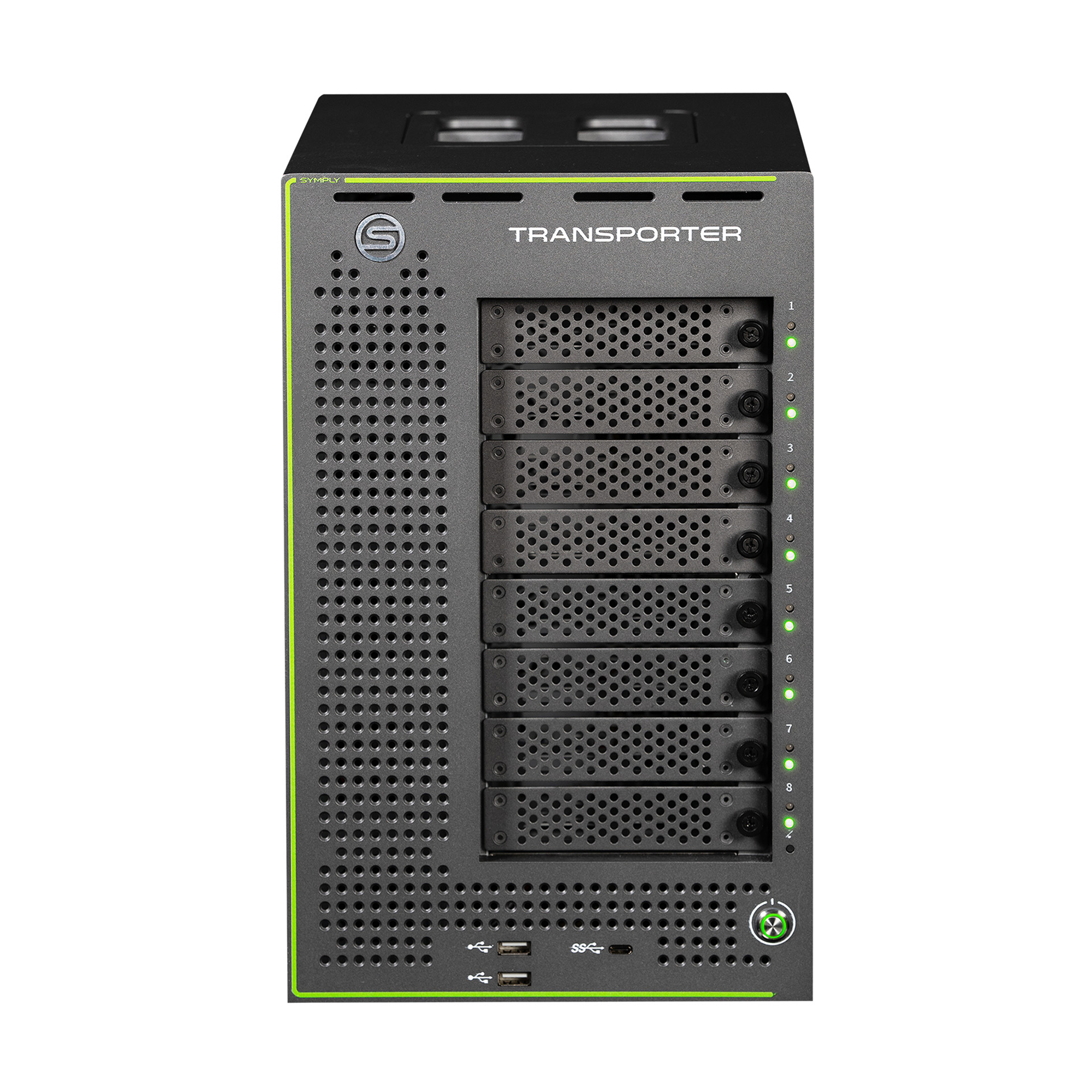 SymplyTRANSPORTER Desktop 8 Bay S3 Edge (3 Year) - 80TB - Afbeelding 2