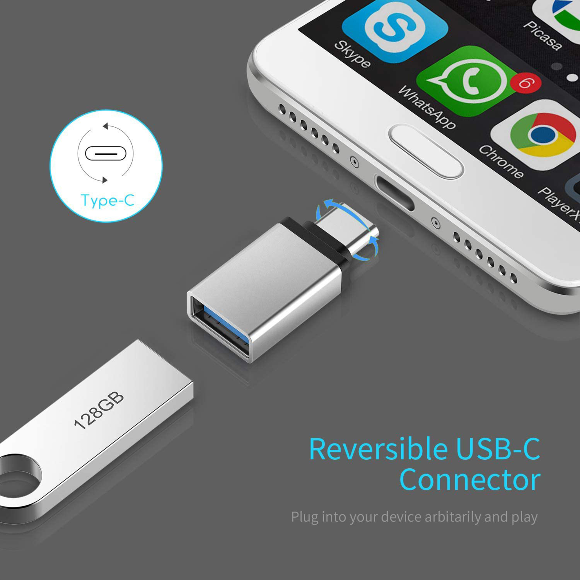 Metal Adapter USB-C - Afbeelding 2